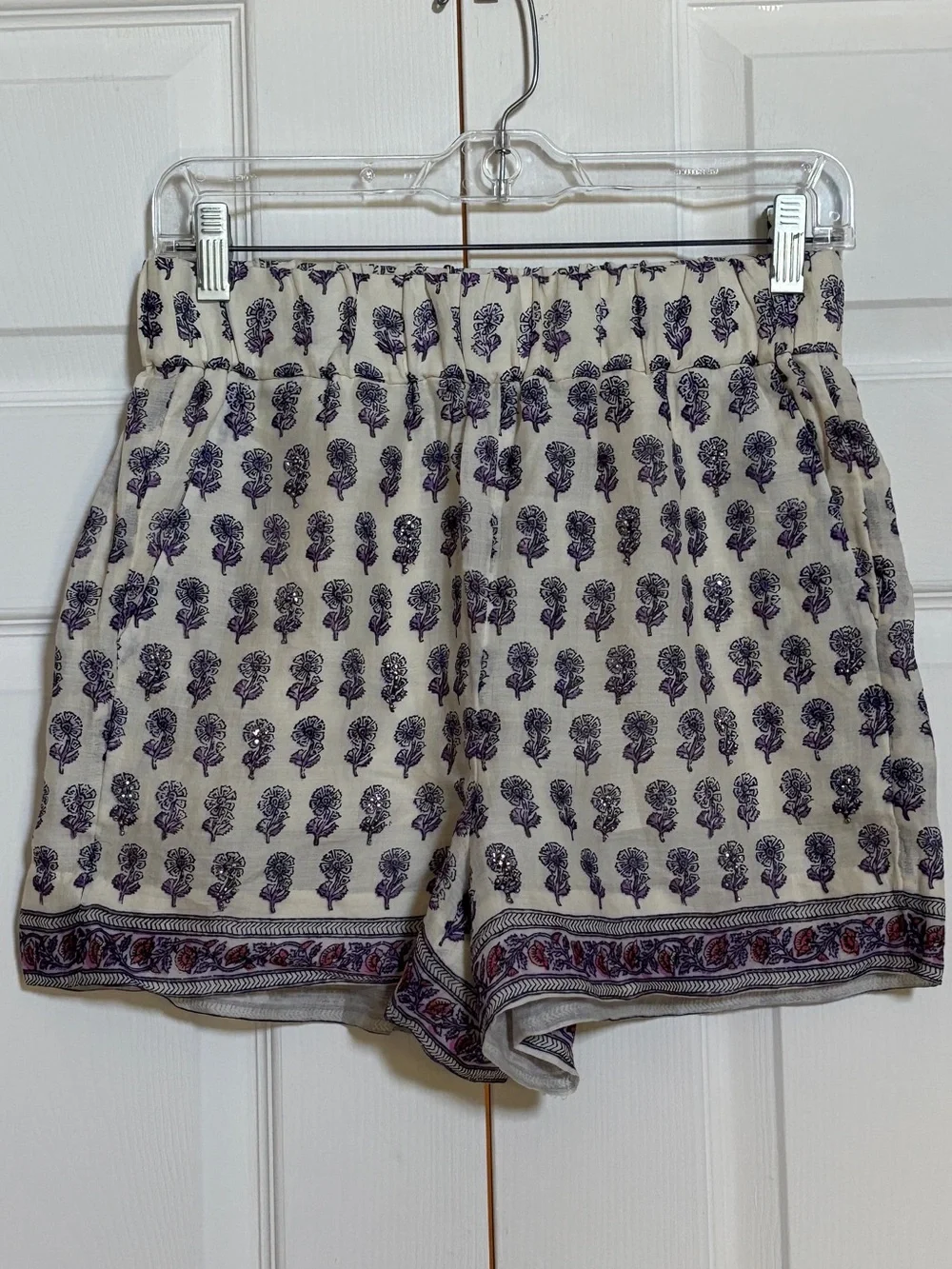 J.Crew NWT Embellished Floral Sequin Beaded Top & Shorts Set XS $276 Retail